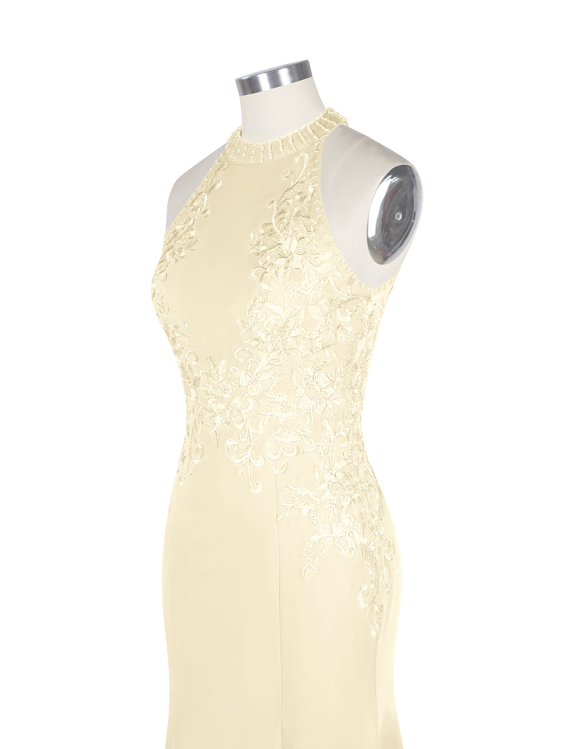 Halter Neckline Trumpet Dress 