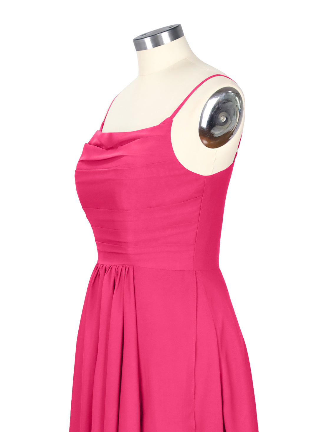 Spaghetti Asymmetrical Bridesmaid Dress 