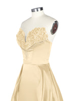 Strapless Sequin Prom Dress 