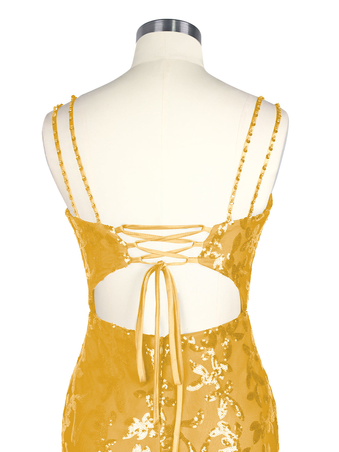 Double Spaghetti Bodycon Mini Dress 