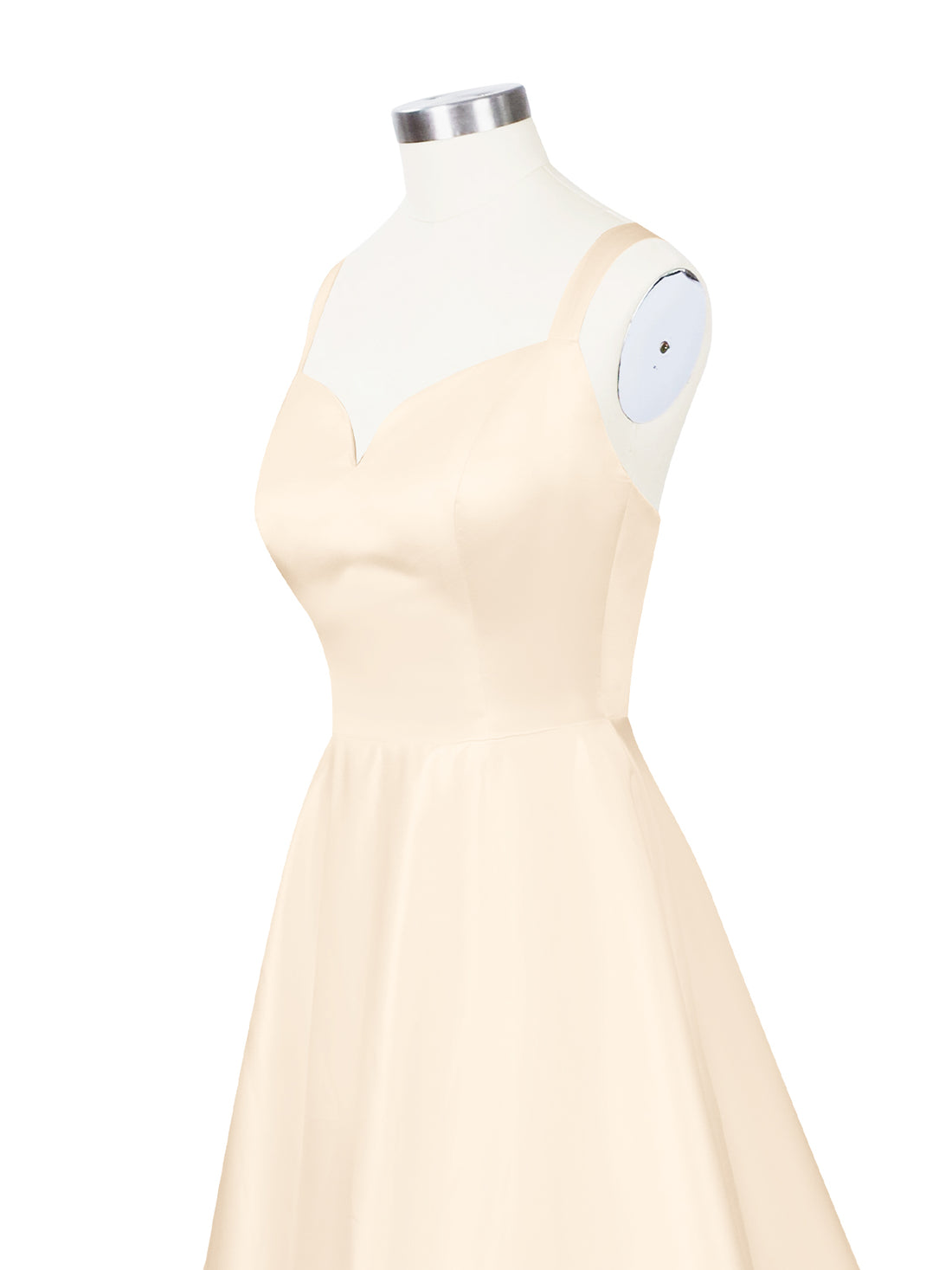 Sweetheart Satin Chapel Train Wedding Dress 