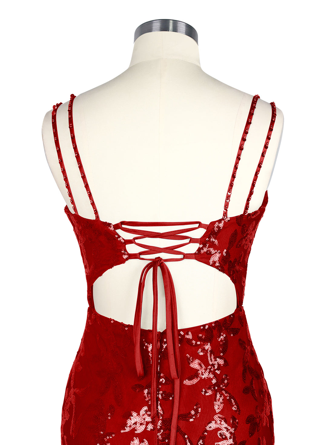 Double Spaghetti Bodycon Mini Dress 