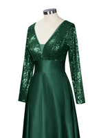 Long Sleeveless Sequin Prom Dress 