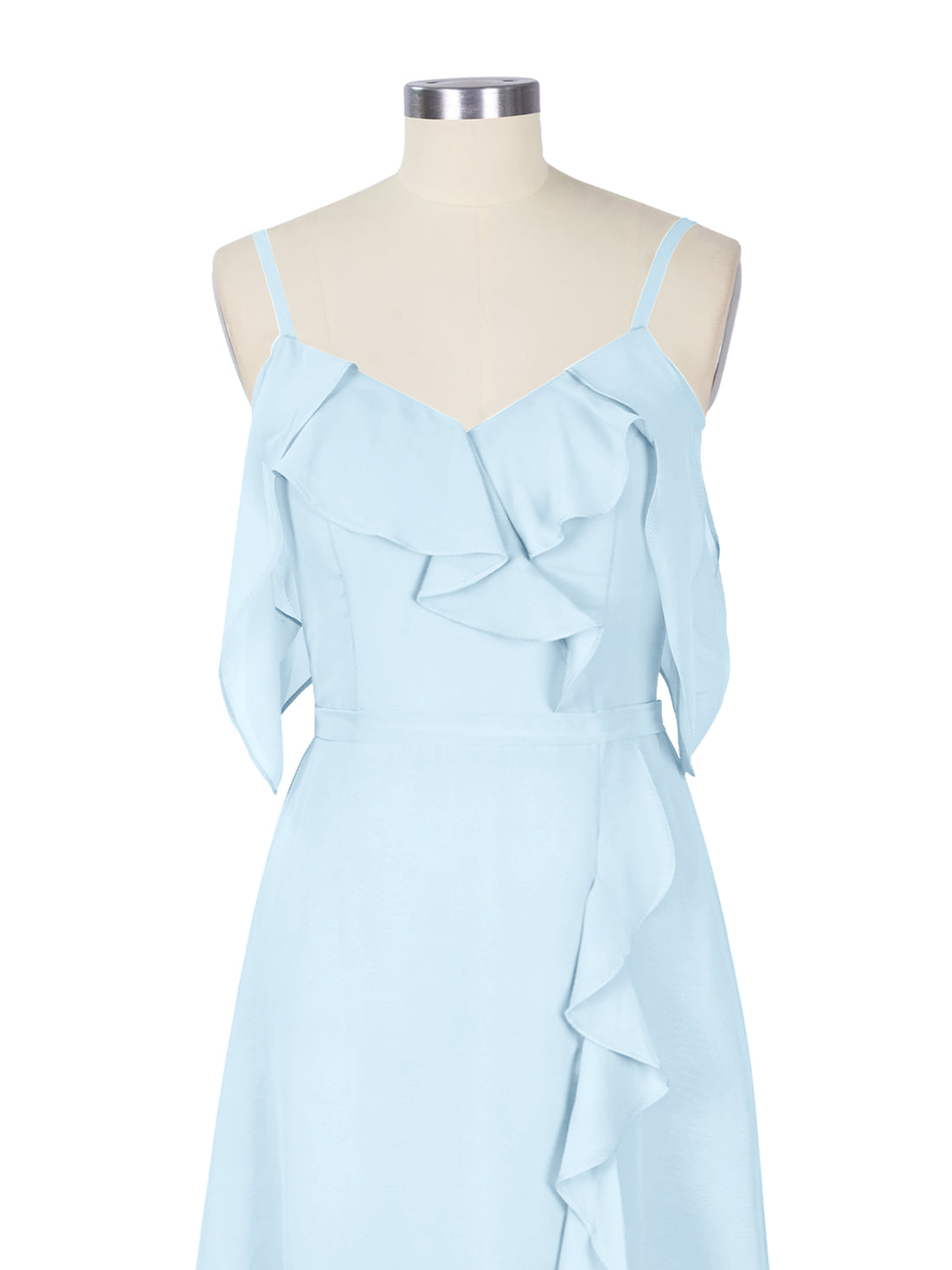 Flowy Spaghetti Bridesmaid Dress 