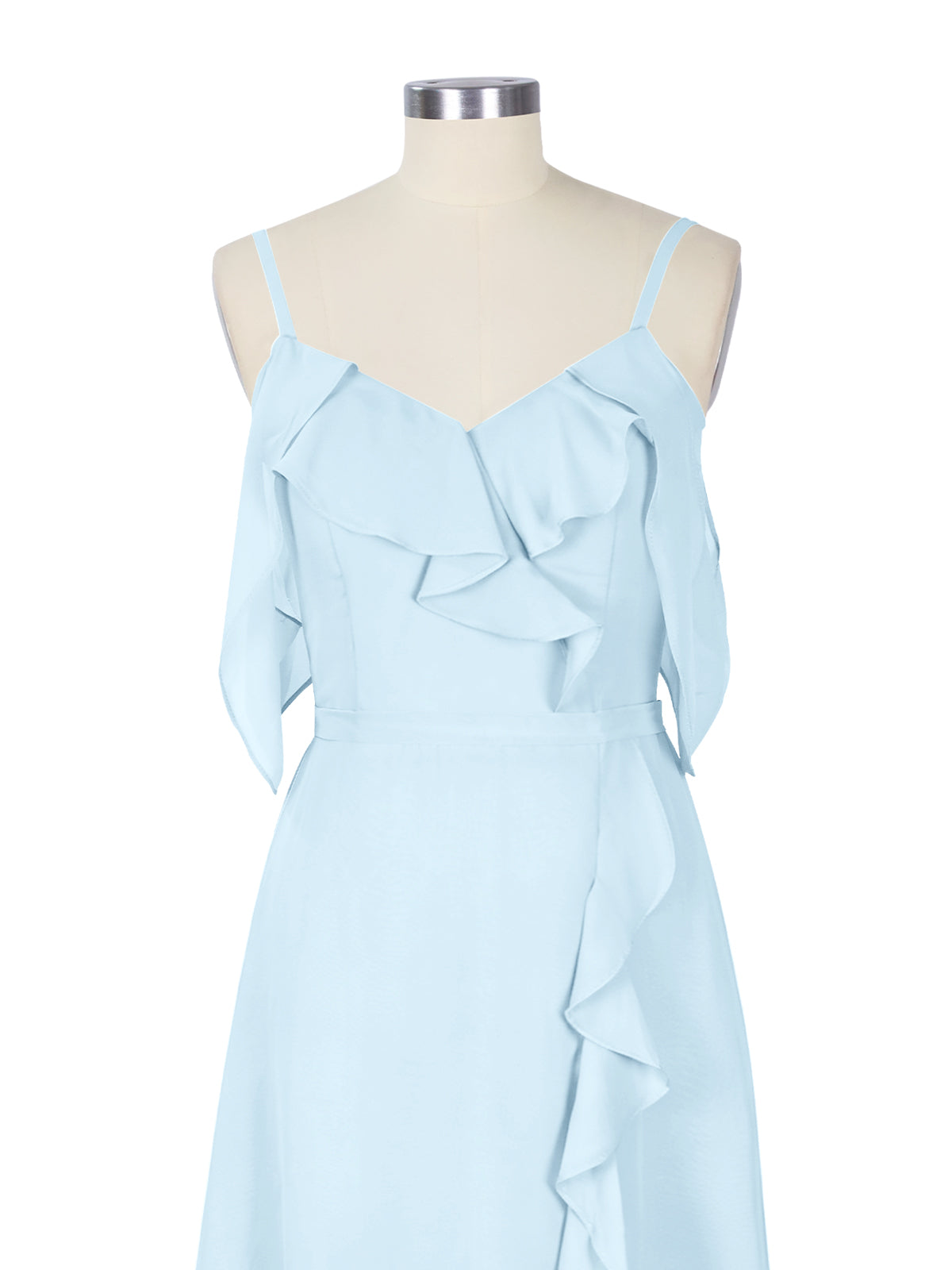 Flowy Spaghetti Bridesmaid Dress 