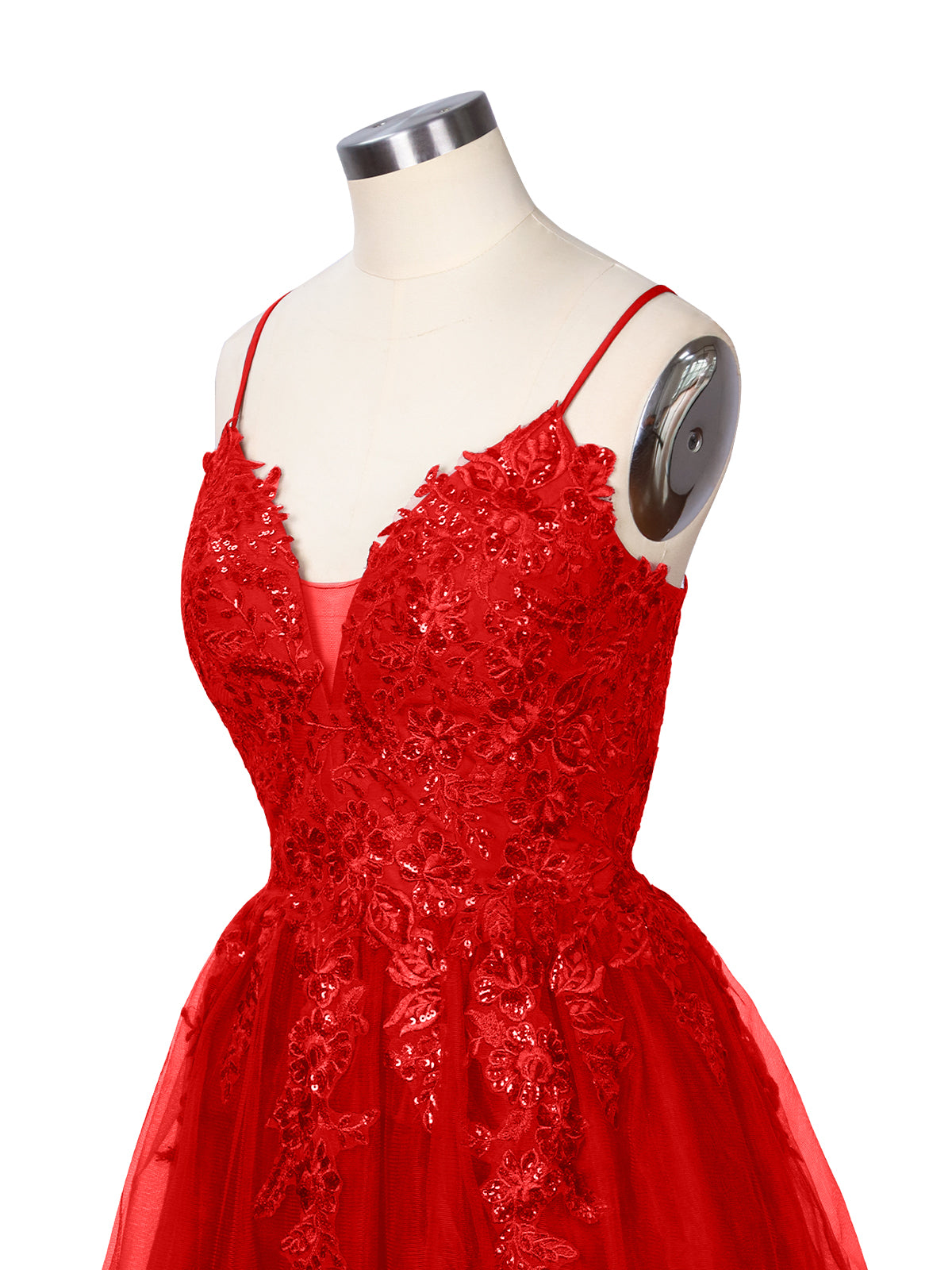 Applique Soft Tulle Mini Dress 