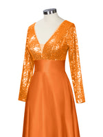 Long Sleeveless Sequin Prom Dress 