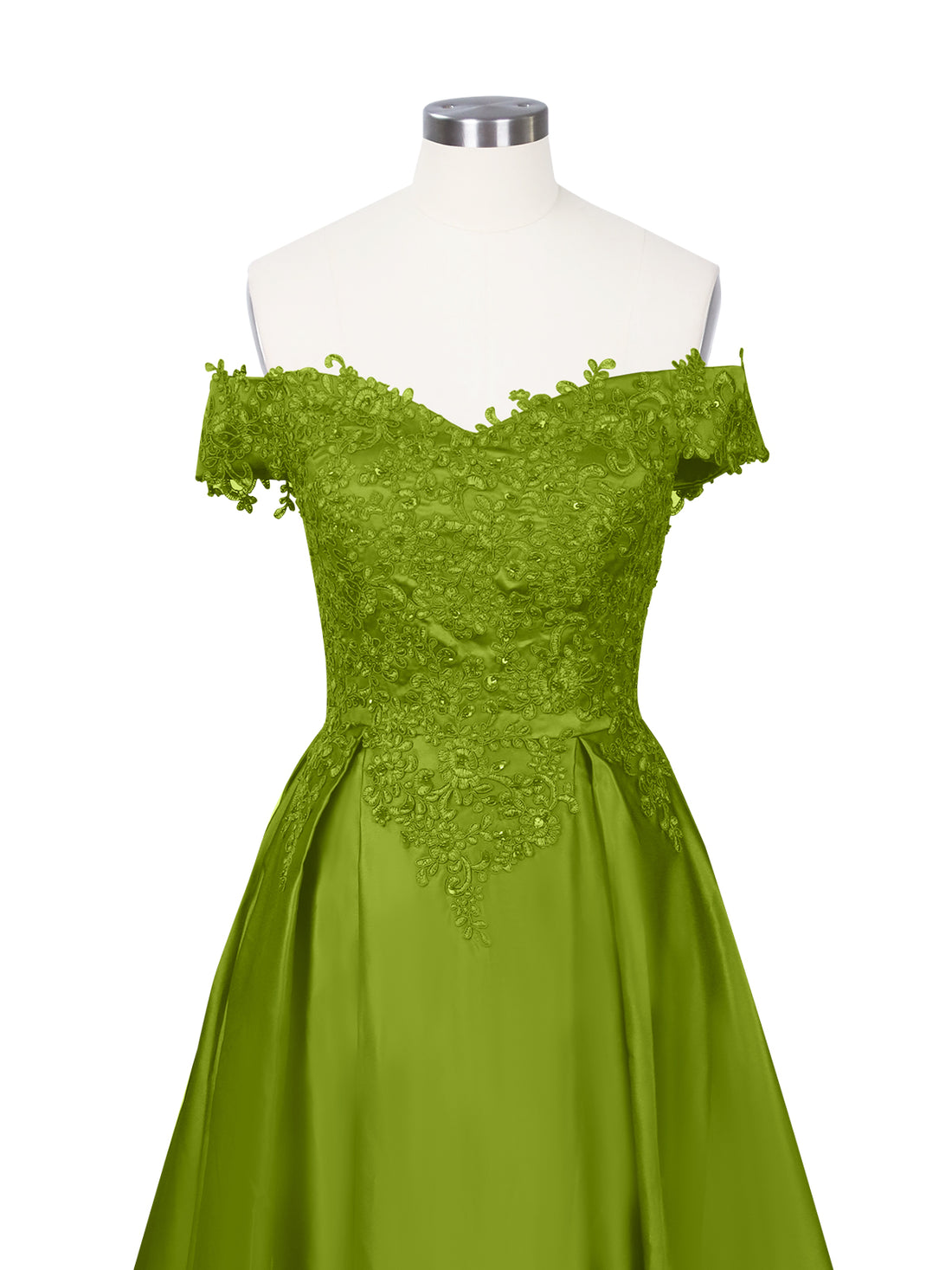 Applique Bodice Prom Dress 