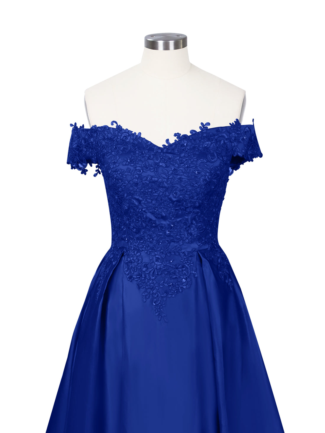 Applique Bodice Prom Dress 