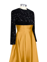 Sequin Jewel Neckline Prom Dress 