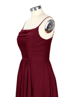 Spaghetti Asymmetrical Bridesmaid Dress 