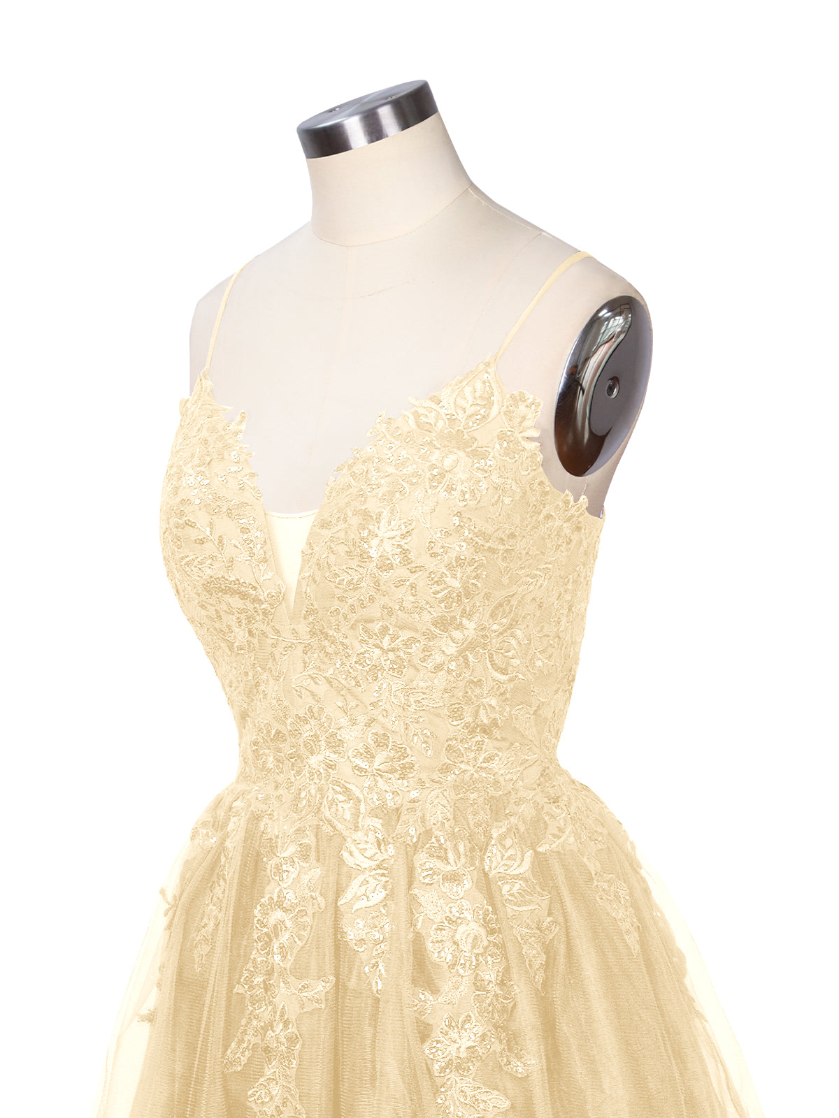 Applique Soft Tulle Mini Dress 