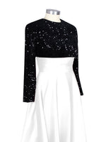 Sequin Jewel Neckline Prom Dress 