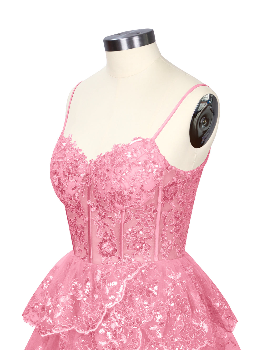 Sequin Appliques Mini Dress 