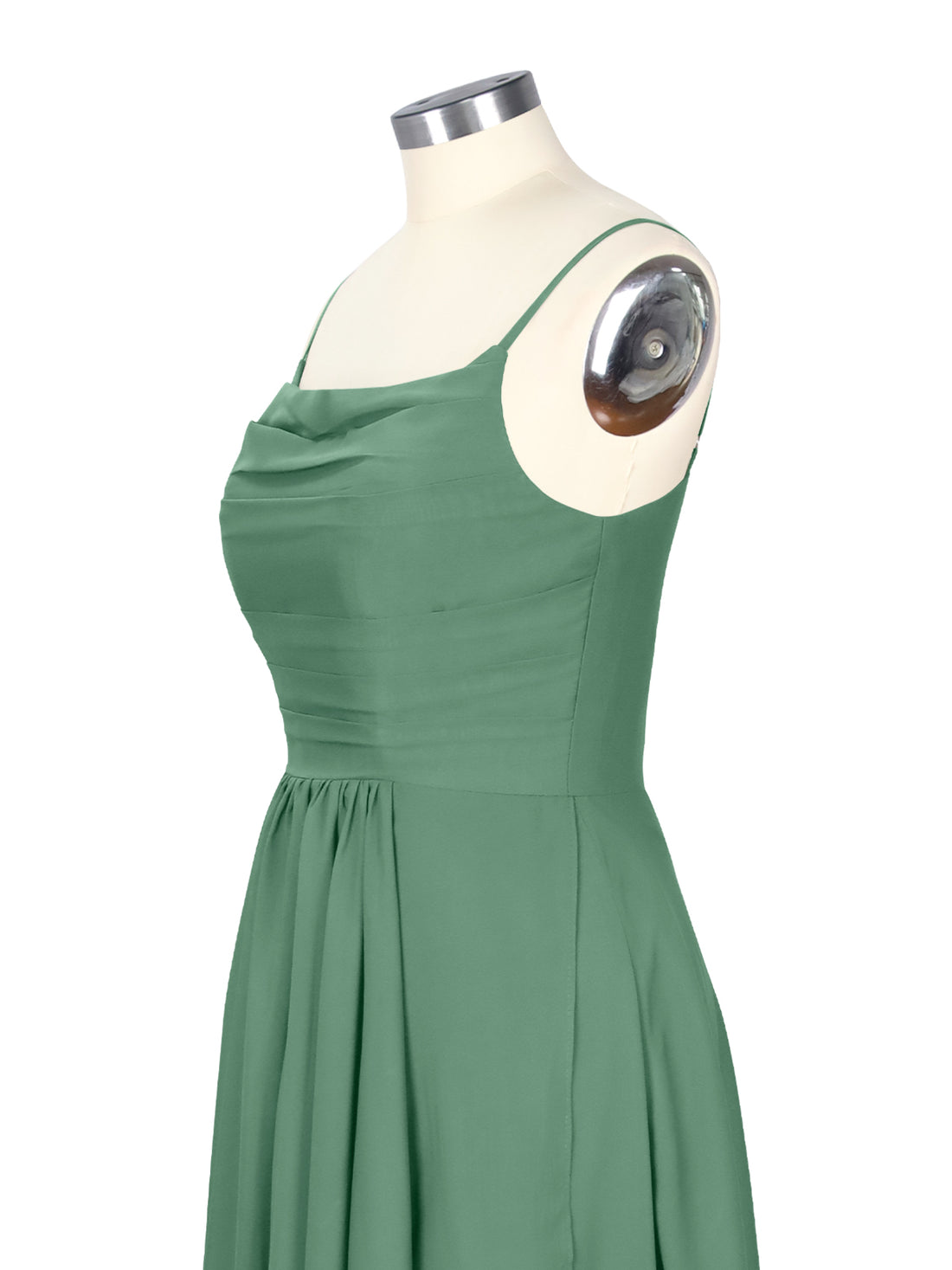 Spaghetti Asymmetrical Bridesmaid Dress 