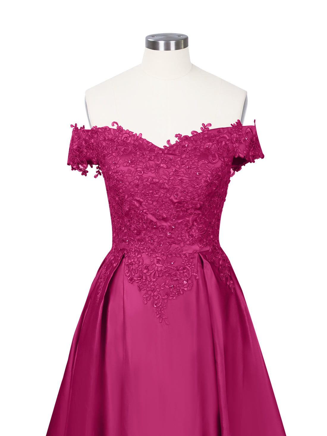 Applique Bodice Prom Dress 
