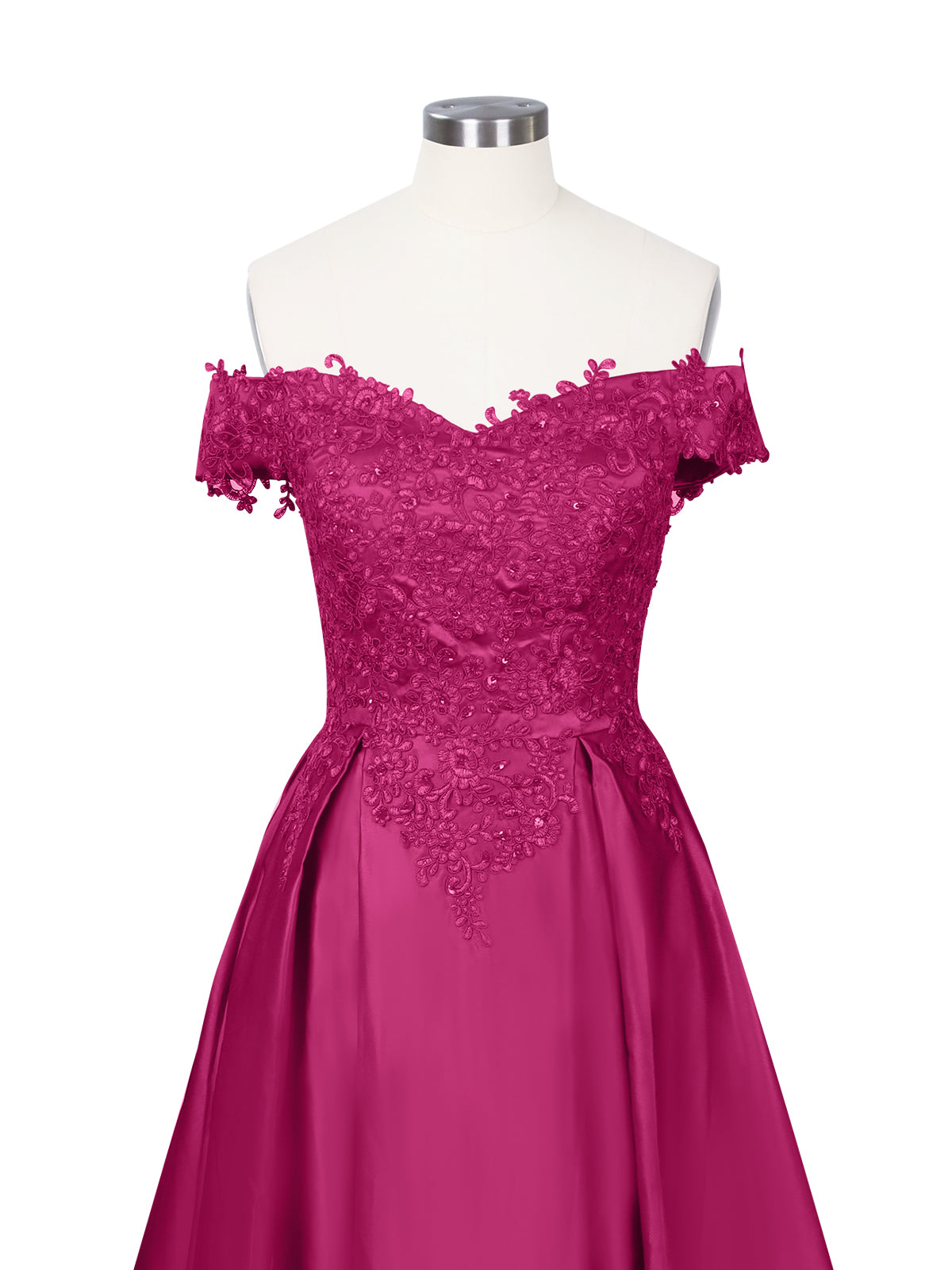 Applique Bodice Prom Dress 