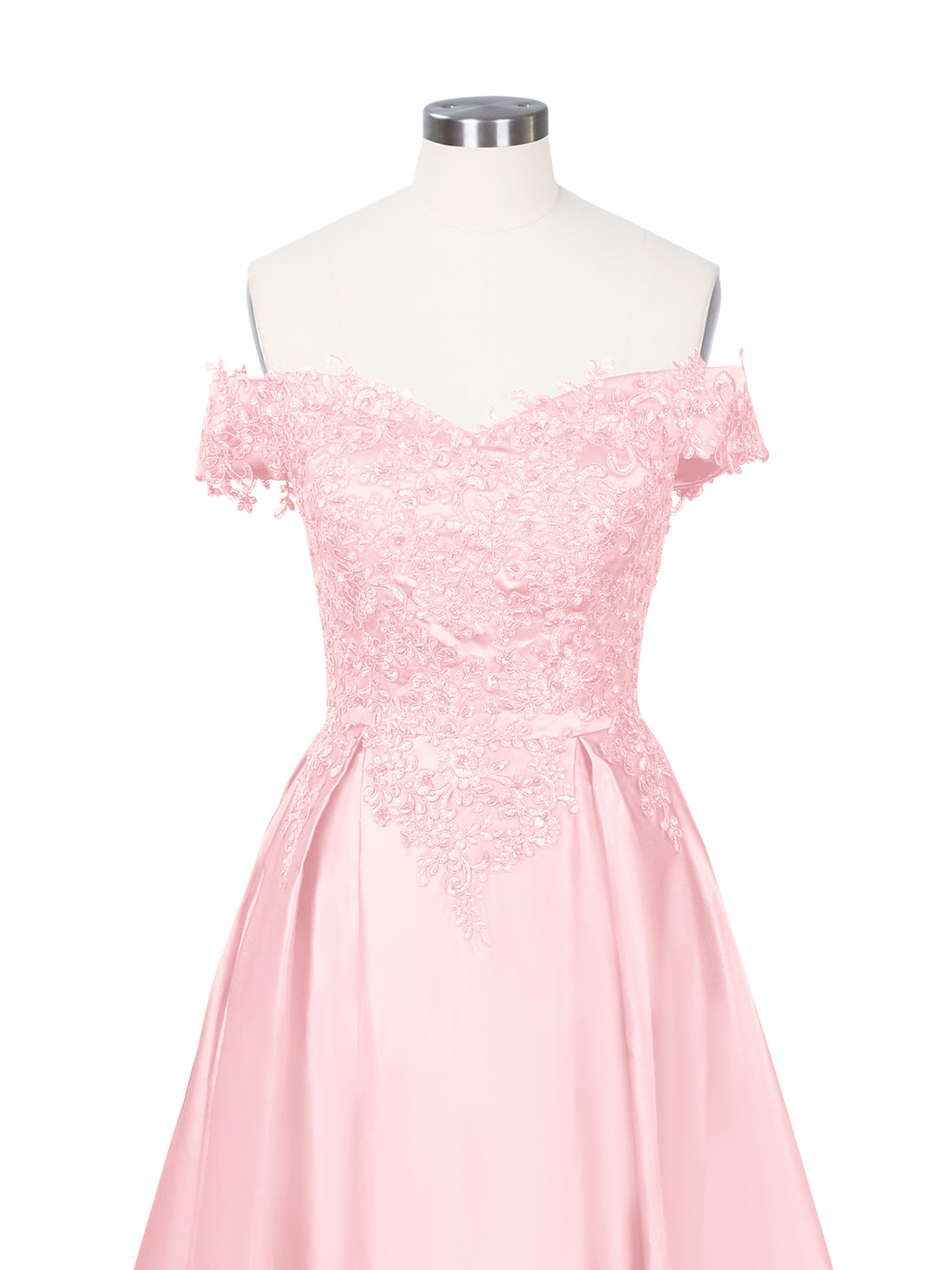 Applique Bodice Prom Dress 