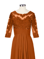 Three Quarter Sleeve Mother Dress 