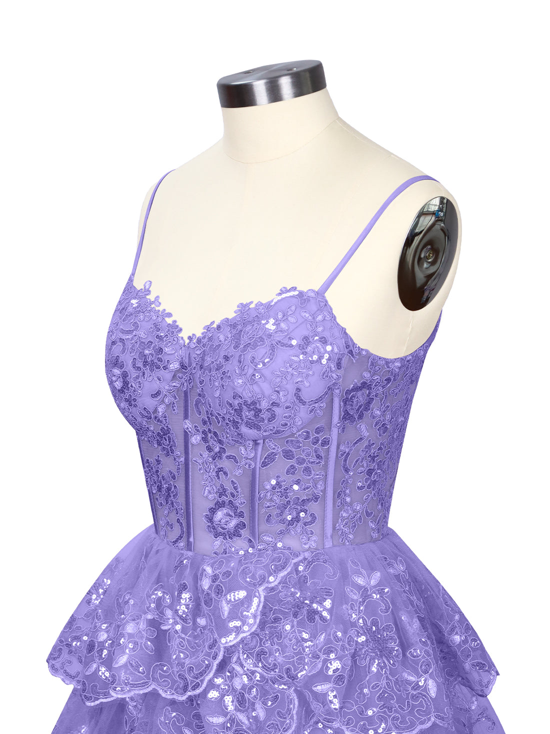 Sequin Appliques Mini Dress 