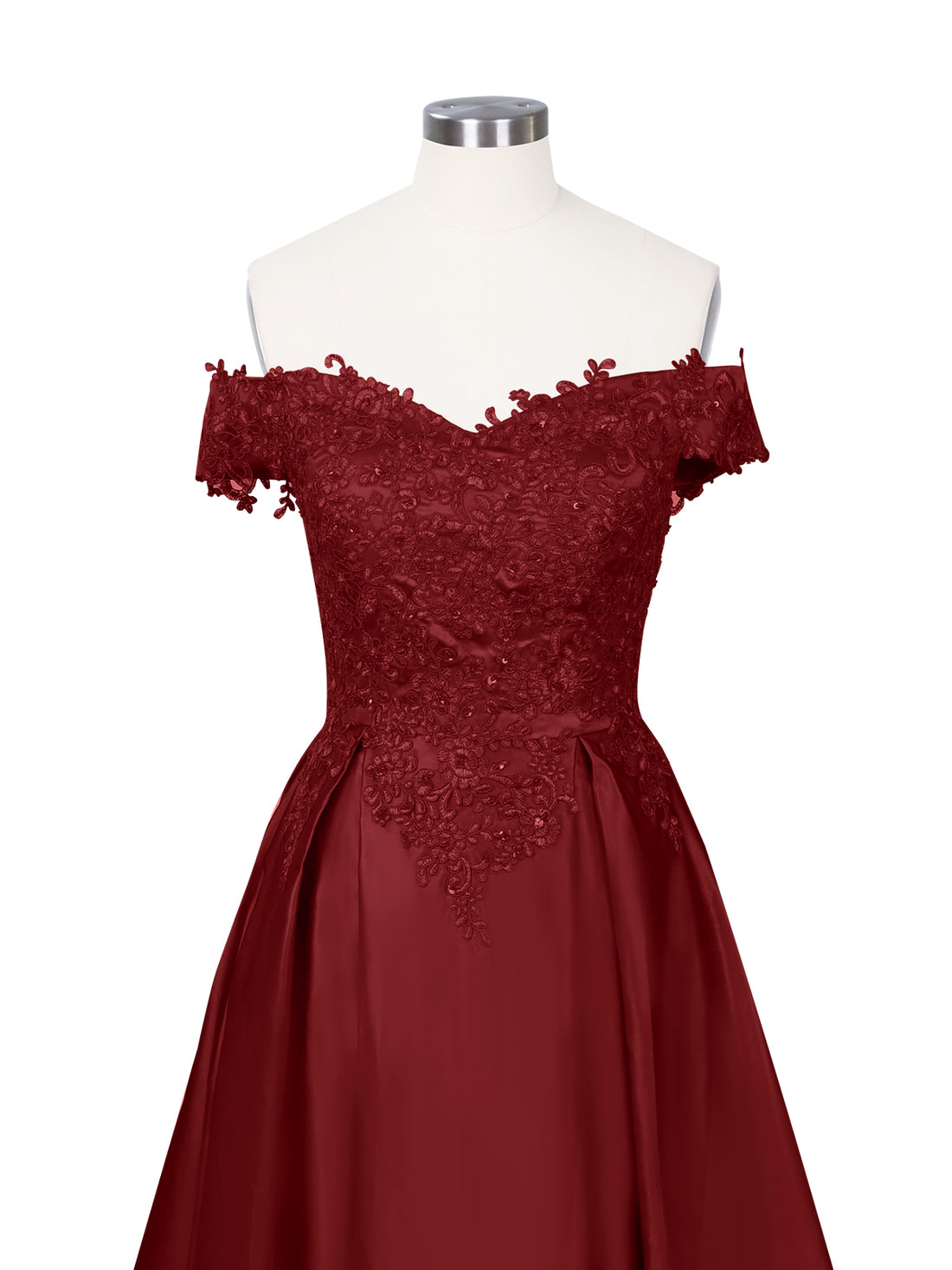 Applique Bodice Prom Dress 