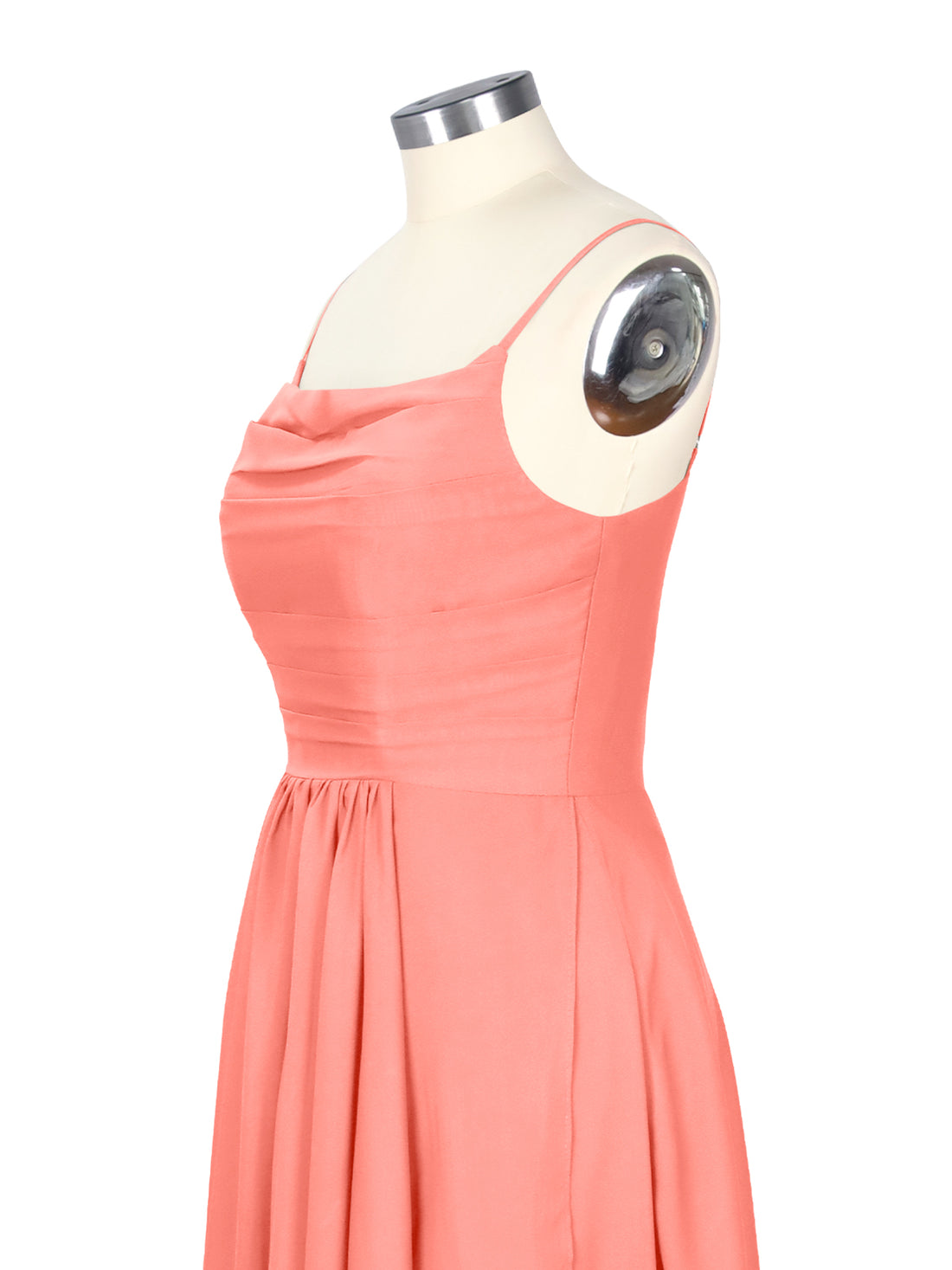 Spaghetti Asymmetrical Bridesmaid Dress 