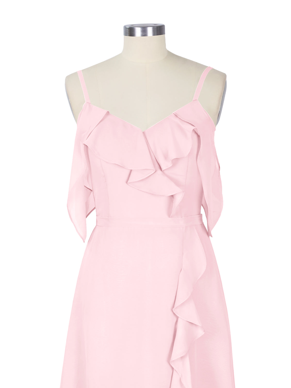 Flowy Spaghetti Bridesmaid Dress 