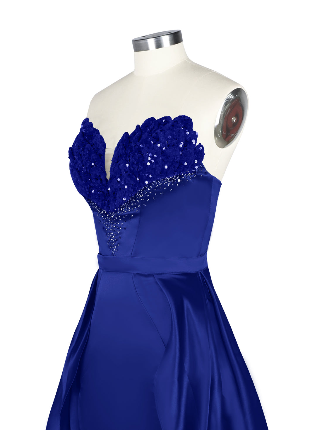 Strapless Sequin Prom Dress 