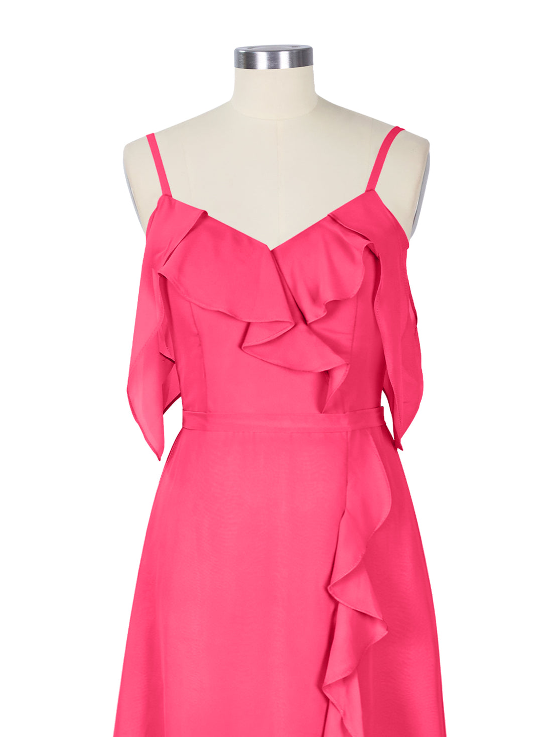 Flowy Spaghetti Bridesmaid Dress 