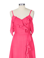 Flowy Spaghetti Bridesmaid Dress 