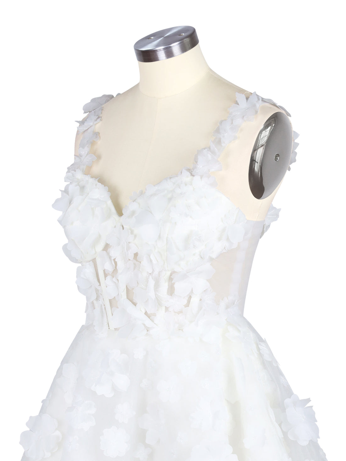 Sweetheart 3D Flower Wedding Dress 
