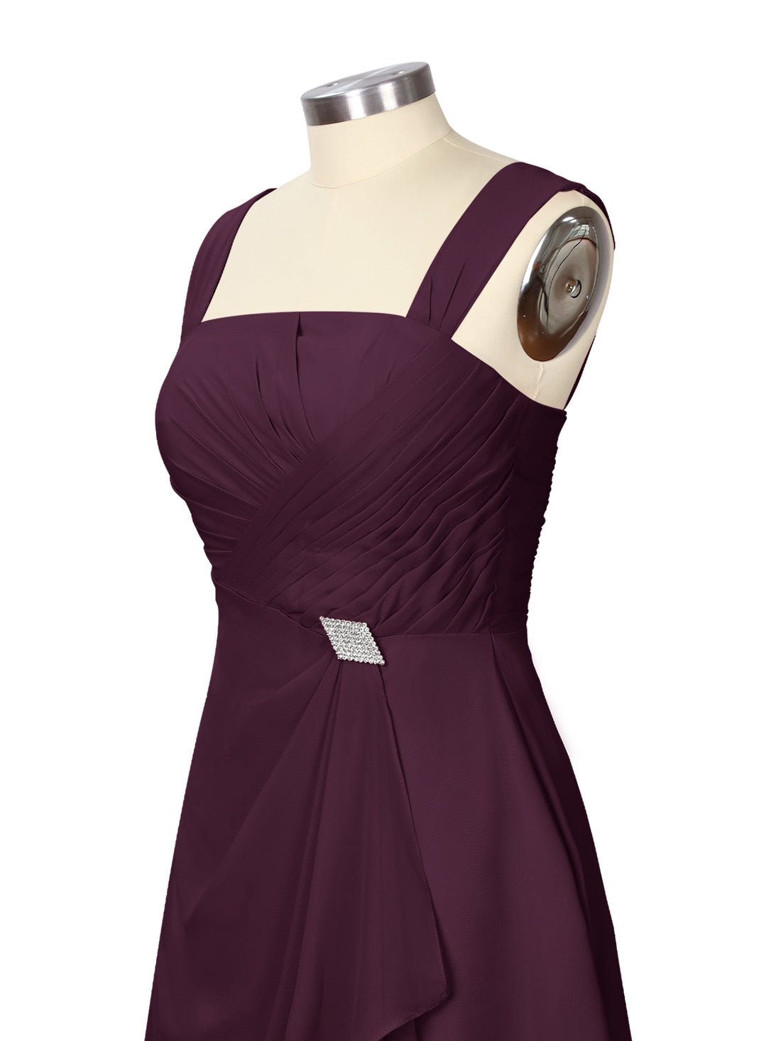 Ruched Chiffon Two-Piece Dress Set 