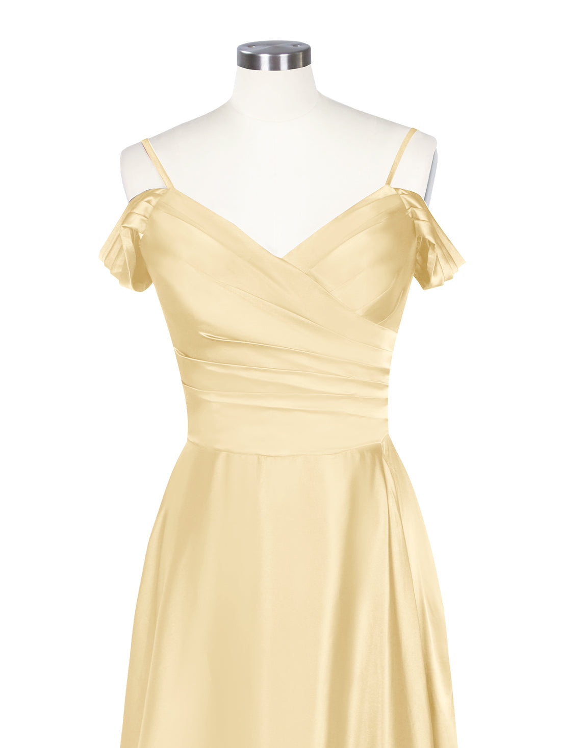 Silk-Like Pleated Prom Dress 