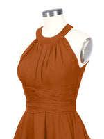 Halter Bridesmaid Dress 