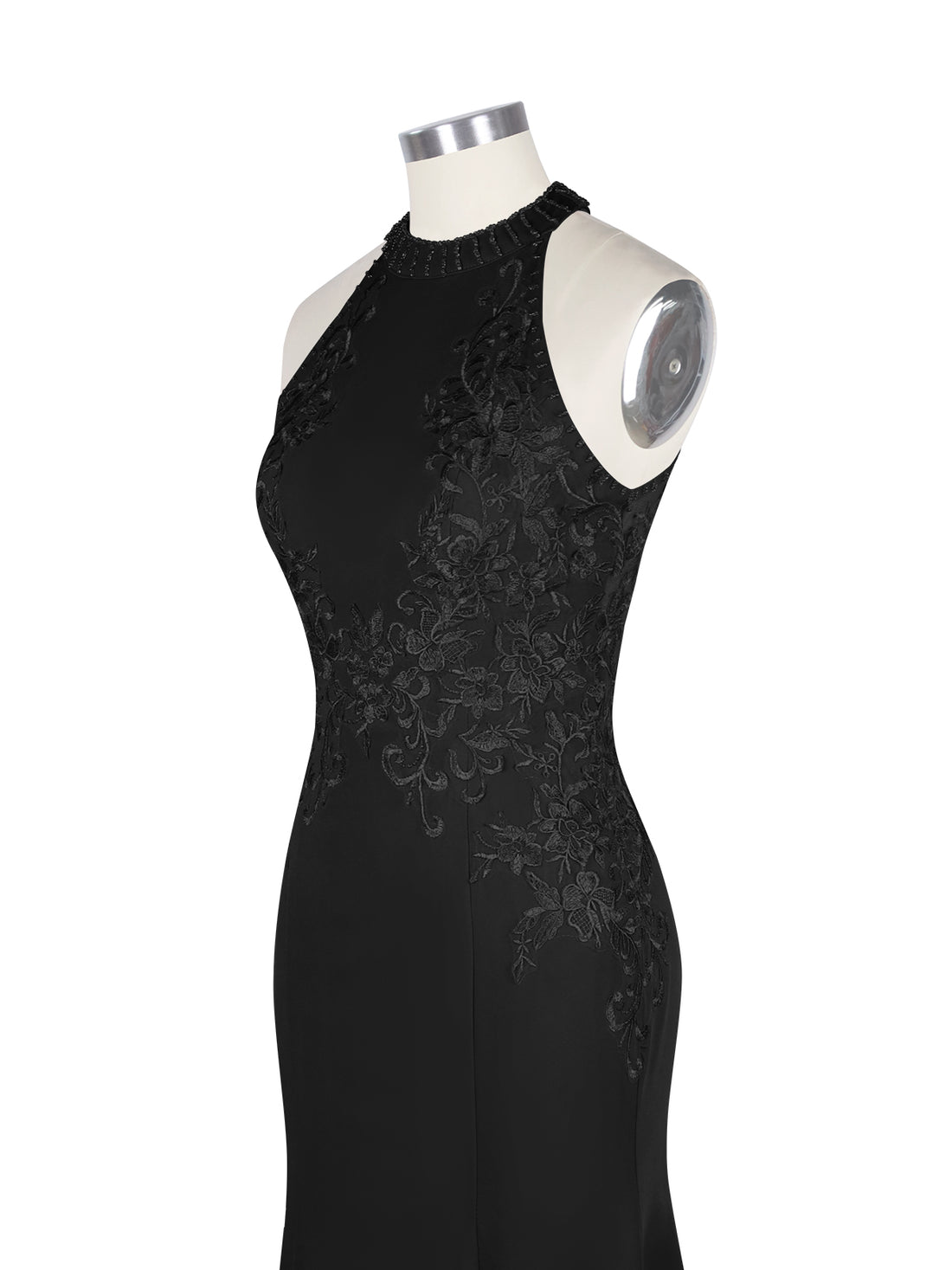 Halter Neckline Trumpet Dress 