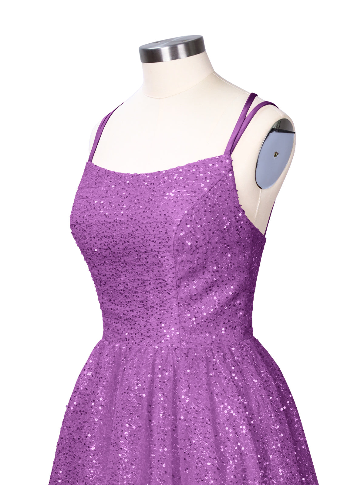 Sparkly Sequined A-line Mini Dress 