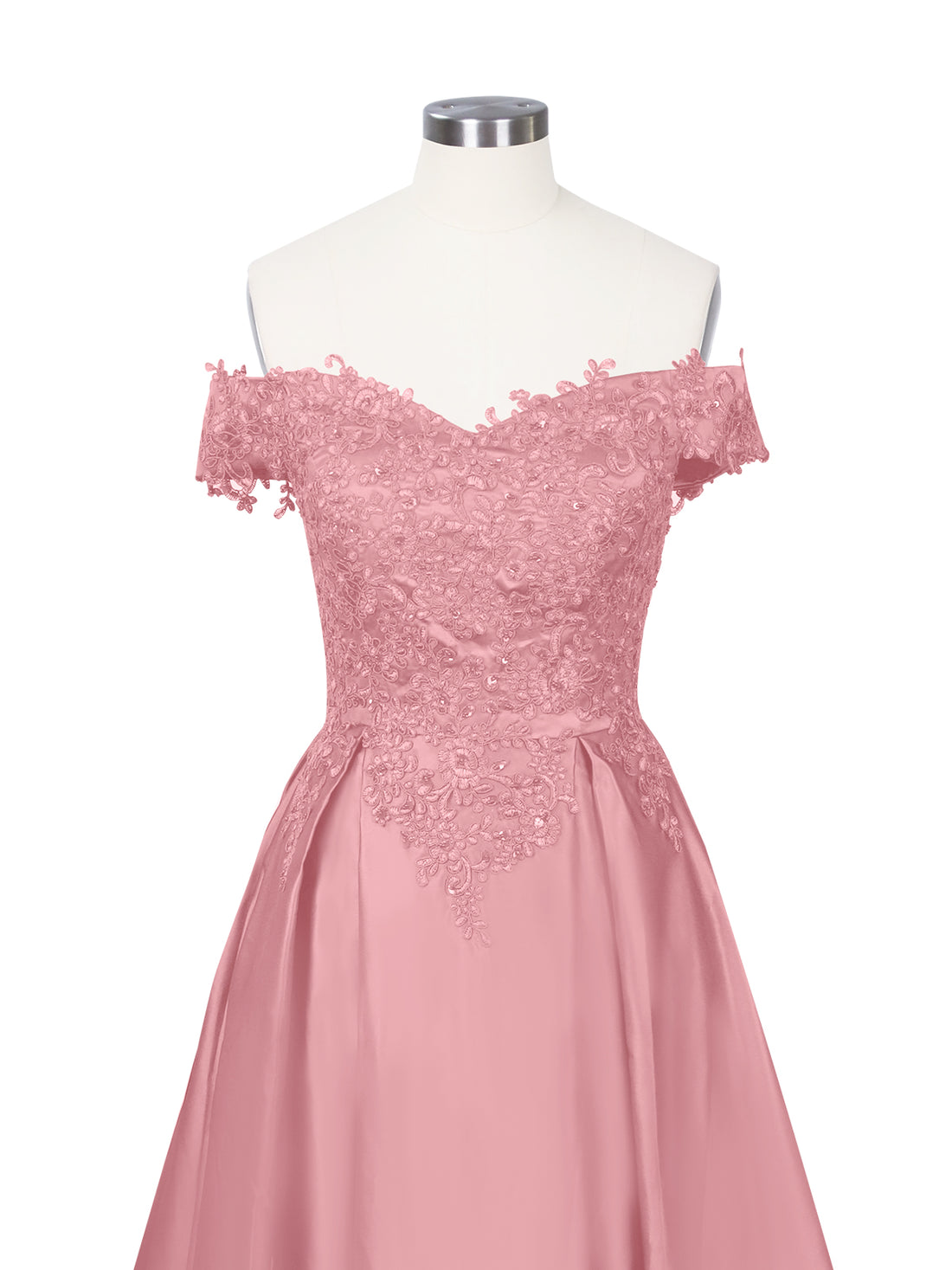 Applique Bodice Prom Dress 