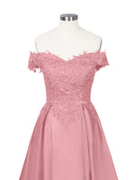 Applique Bodice Prom Dress 