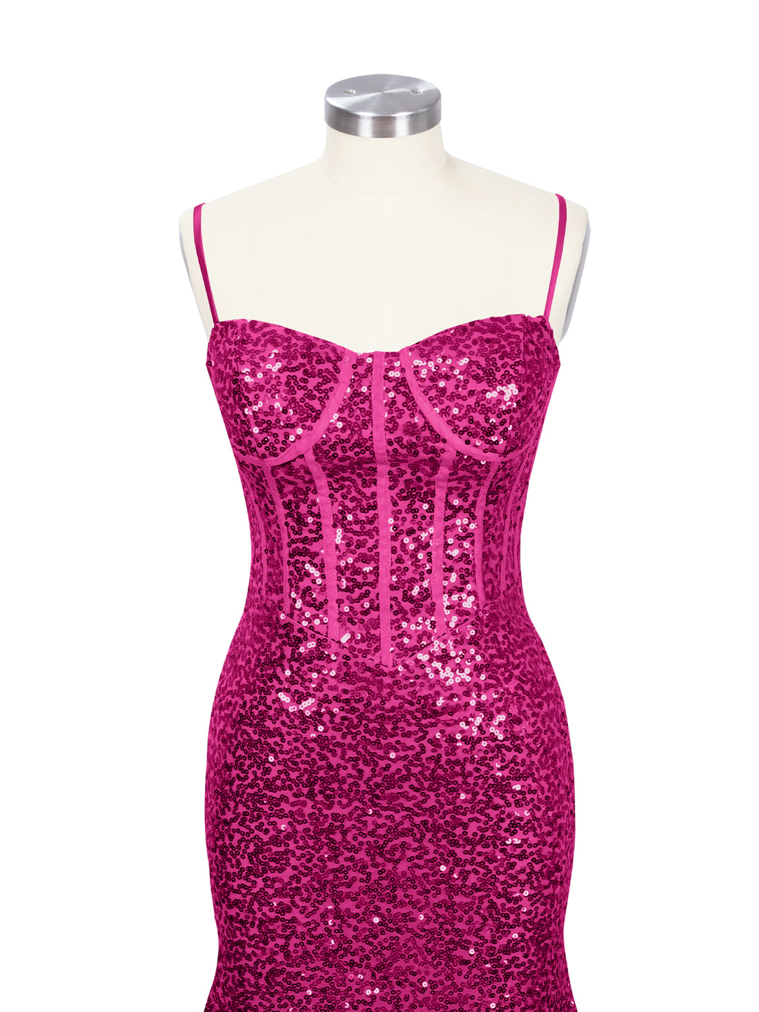 Spaghetti Sheath Prom Dress 