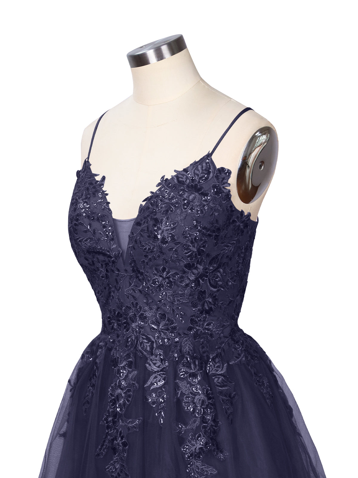 Applique Soft Tulle Mini Dress 