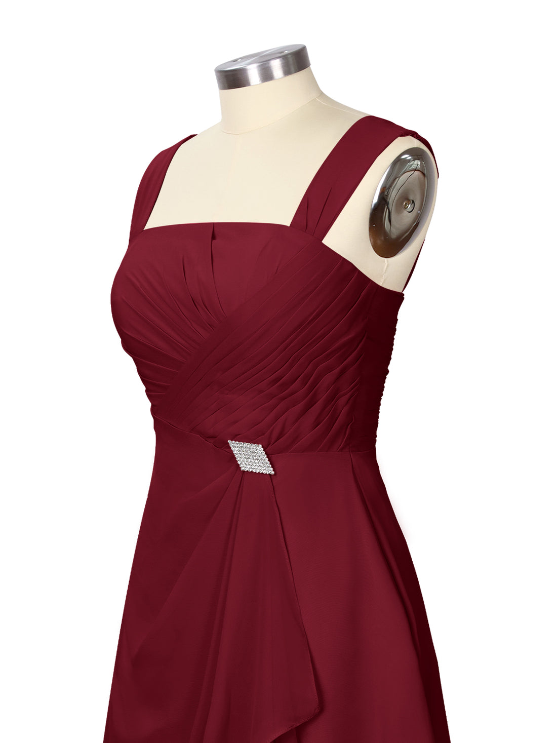 Ruched Chiffon Two-Piece Dress Set 