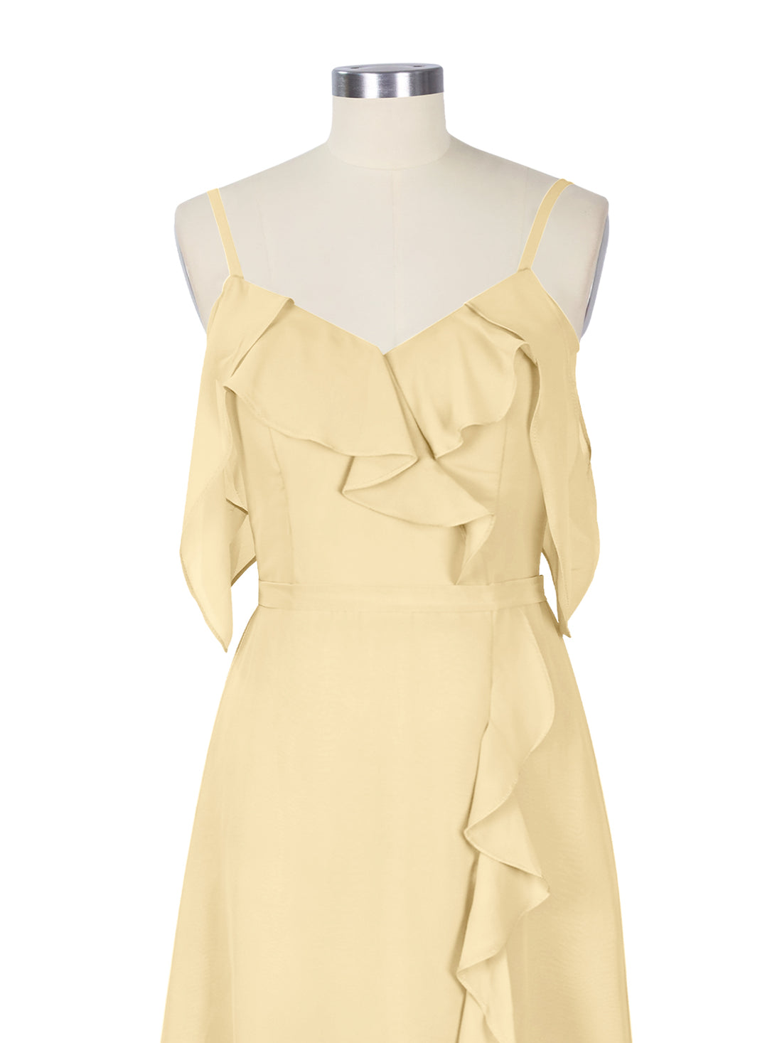 Flowy Spaghetti Bridesmaid Dress 