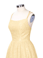 Sparkly Sequined A-line Mini Dress 