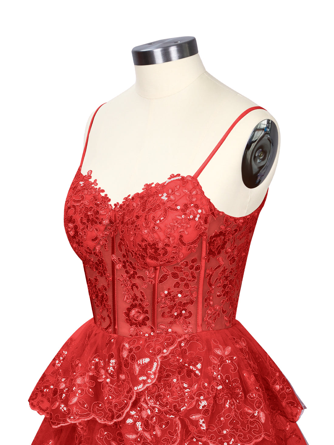 Sequin Appliques Mini Dress 