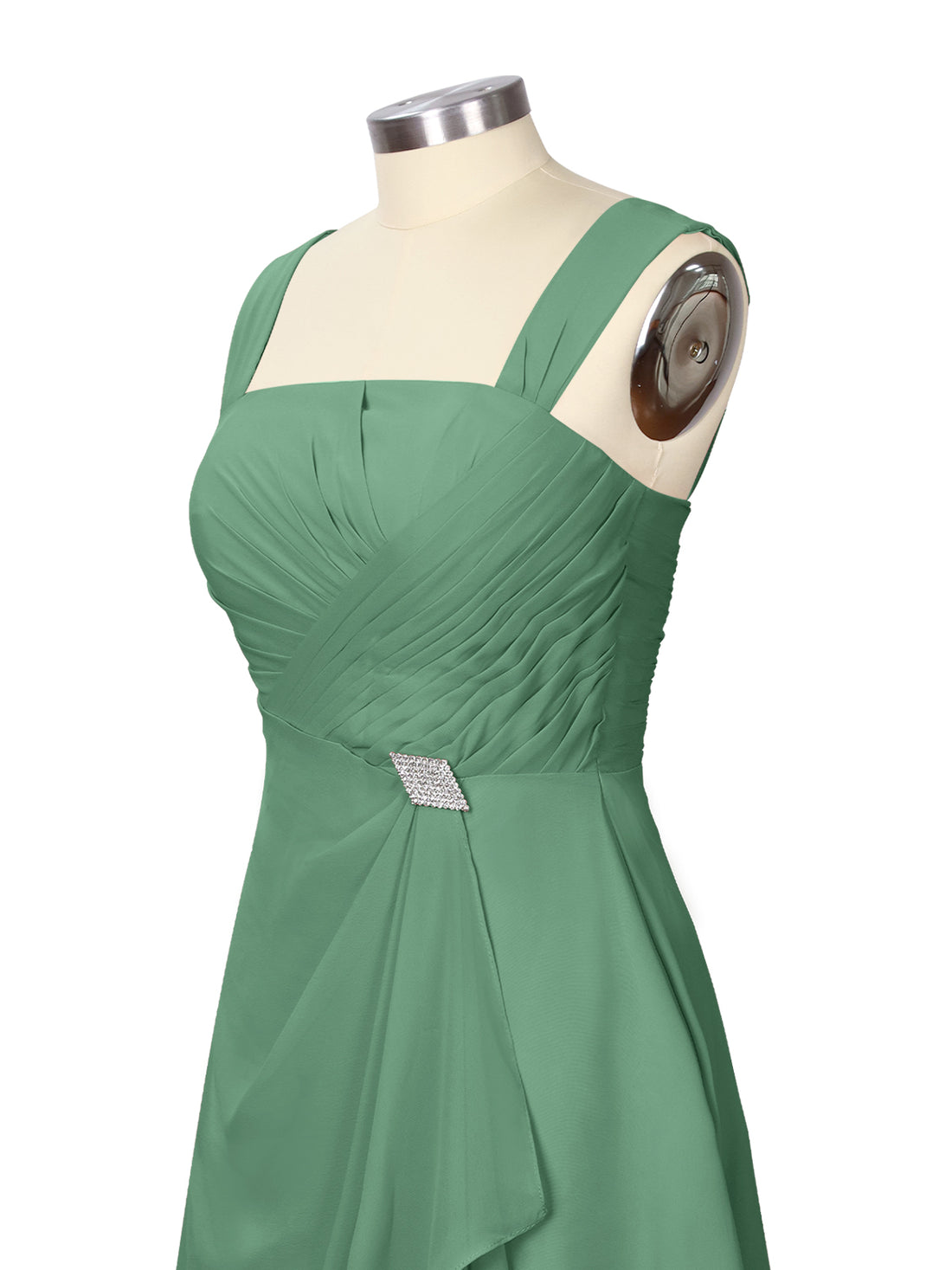 Ruched Chiffon Two-Piece Dress Set 