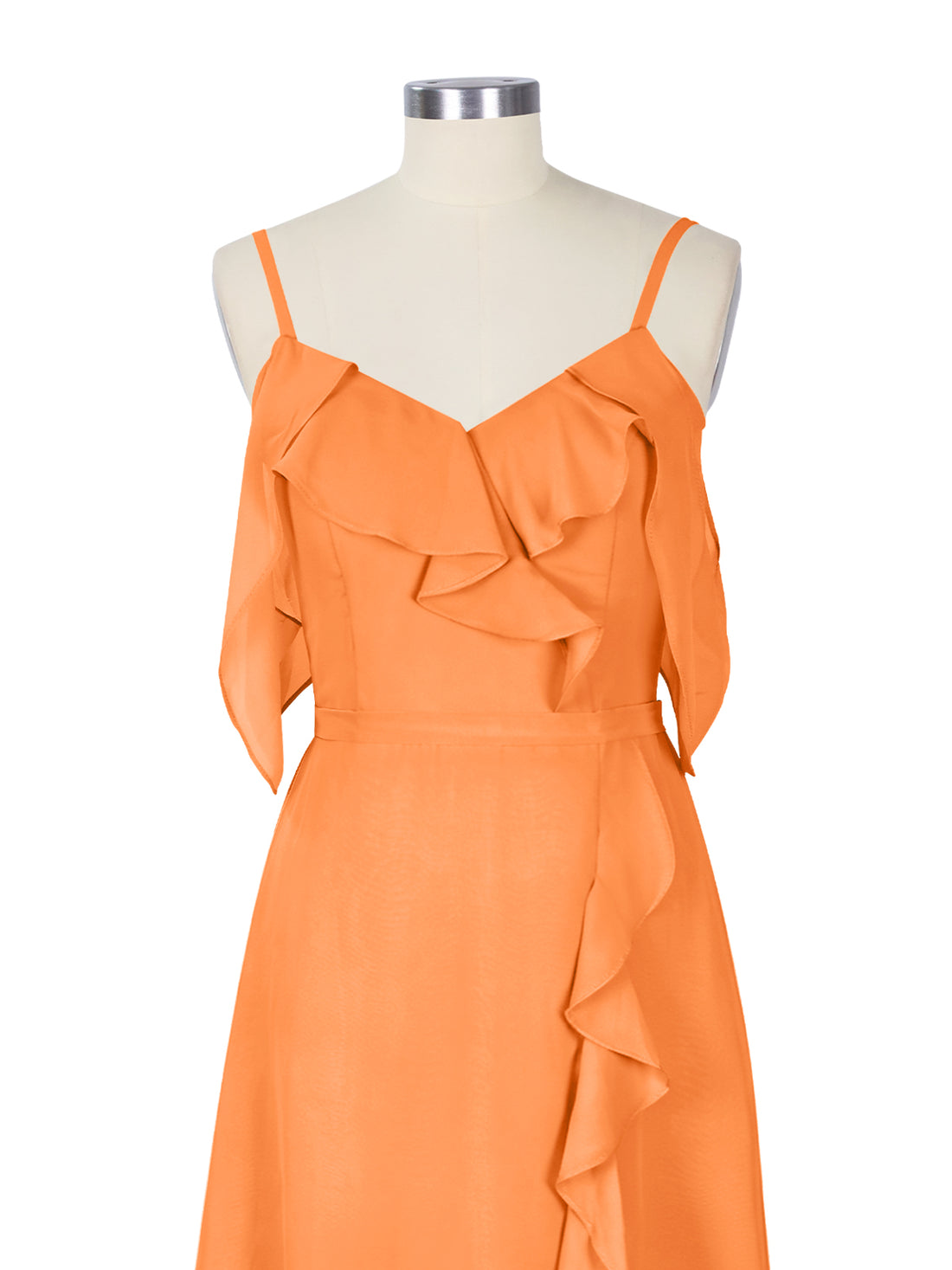 Flowy Spaghetti Bridesmaid Dress 