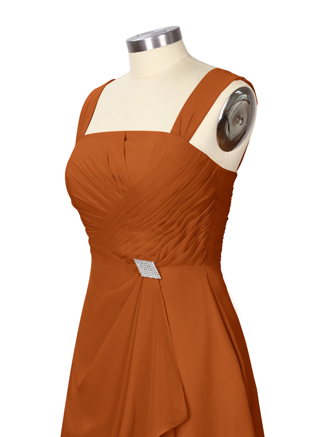 Ruched Chiffon Two-Piece Dress Set 