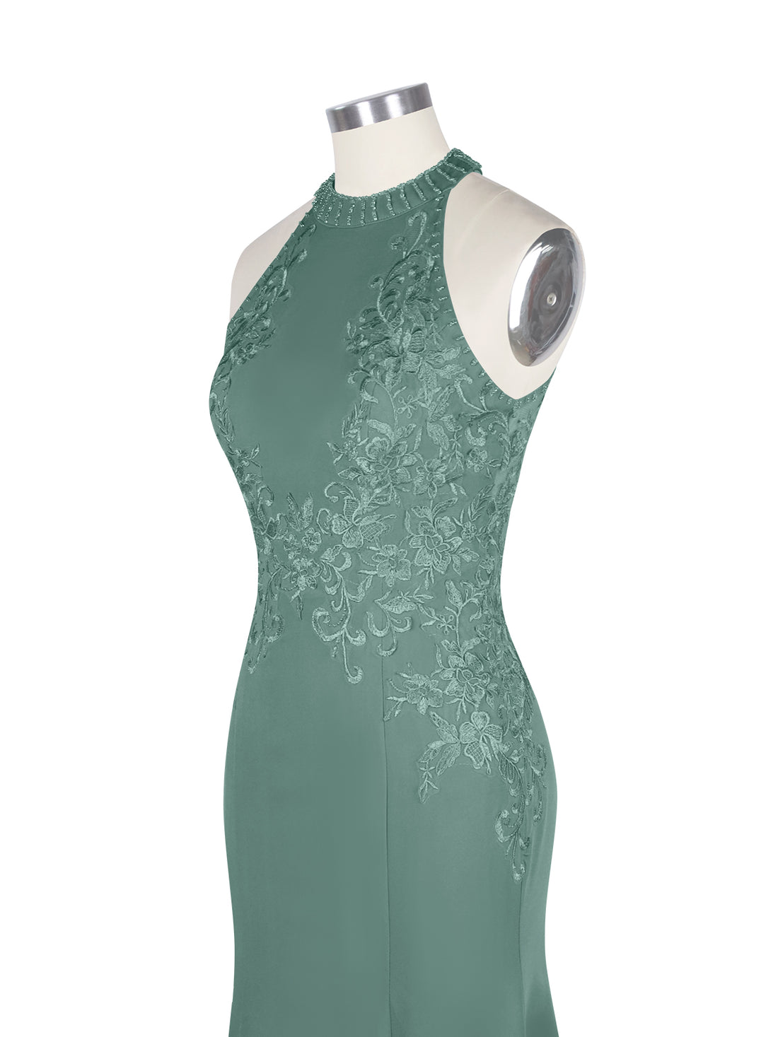 Halter Neckline Trumpet Dress 