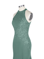 Halter Neckline Trumpet Dress 