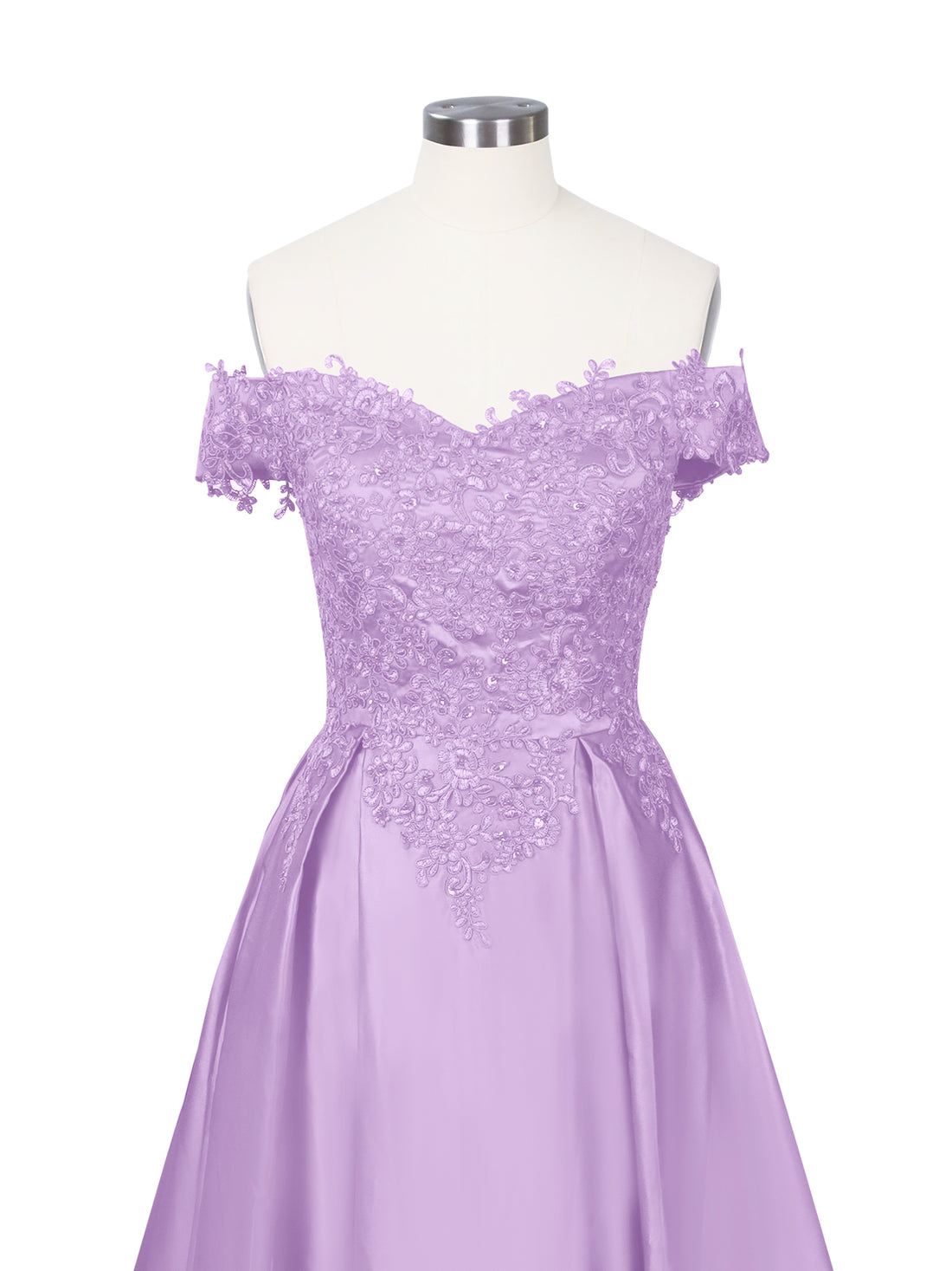 Applique Bodice Prom Dress 